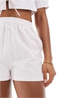 Шорты из поплина с резинкой на талии co-ord артикул 142287958