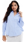 Рубашка свободного кроя артикул 136528805