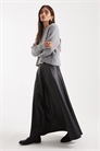 Макси-юбка из искусственной кожи артикул 148074263
