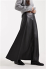 Макси-юбка из искусственной кожи артикул 148074263