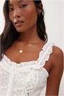 Топ-корсет из хлопка с вышивкой артикул 142200906