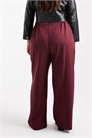 ASOS DESIGN Curve — брюки свободного кроя с прямыми брючинами, темно-вишневого цвета артикул 147473532