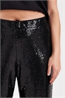 Брюки с высокой талией и пайетками, надеваемые через голову артикул 149727273