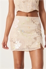 Мини-юбка с вышивкой и пайетками co-ord артикул 142912596