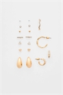 Набор из 9 пар мини-серёжек в форме капли артикул 148709398