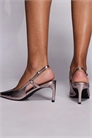 Туфли на низком каблуке с открытой пяткой в стиле сальса артикул 149383166