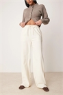 Длинные брюки из льна с завязкой на талии, скроенные по фигуре, с затягивающимся поясом артикул 140311753