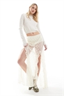 ASOS DESIGN Длинная юбка-макси с кружевом и оборками артикул 139900228
