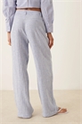 Брюки из смешанного льна в полоску с эластичным поясом co-ord артикул 147197995