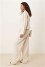 Брюки из льна с широкими брючинами и складкой спереди co-ord артикул 147663274