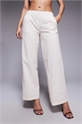 Брюки с широкими брючинами и эластичным поясом, имитирующие льняную ткань co-ord артикул 143503938