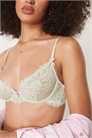 Бюстгальтер с косточками и кружевом с вышивкой «Розовый бутон» от Thea артикул 138727852
