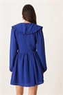 Мини-платье с воротником и длинными рукавами артикул 149668191