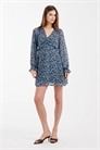 Мини-платье из цветочного шифона с V-образным вырезом артикул 153493277