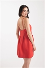 Мини-платье с бретелями и формованным кроем артикул 150169913