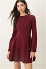 Сверхмягкое мини-платье с длинными рукавами и годетами артикул 149833832