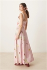 Летнее макси-платье с пышной юбкой артикул 141794202