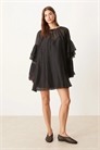 Мини-платье из шифона с оборками в стиле бохо артикул 149654986