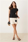 Мини-юбка из смешанного льна артикул 148786777