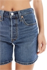 Джинсовые шорты длиной до середины бедра 501 артикул 142435606