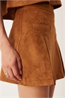 Мини-юбка из искусственной замши с плиссировкой co-ord артикул 142824338