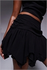 Мини-юбка из шифона с асимметричным подолом co-ord артикул 143504003