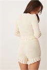 Шорты с вязаной оборкой co-ord артикул 142999051