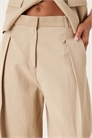 Брюки с широкими брючинами из смесовой ткани с хлопком co-ord артикул 148603252
