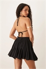 Пляжная мини-юбка с гофрированной складкой артикул 142914122