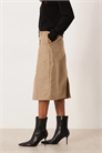 Юбка-карандаш из искусственной замши с аккуратным поясом артикул 153922095