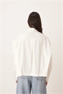 Рубашка свободного кроя из плотного поплина с складками на плечах артикул 143376940