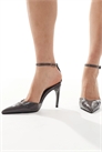 Туфли на ремешке с заостренным каблуком артикул 147630302