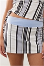 Юбка-шорты с неравномерной полоской артикул 147471406