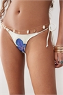 Бикини-трусики с завязками на боках и принтом в виде орхидей от Lentra артикул 144765279