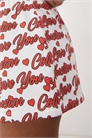 Мини-шорты с надписью «love you» артикул 147618951