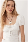 Топ с рукавами-буфками в стиле «доярки» артикул 152236139