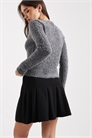 Мини-юбка из гофрированного трикотажа артикул 147199400
