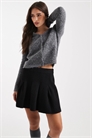 Мини-юбка из гофрированного трикотажа артикул 147199400