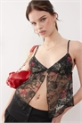 Топ с кружевом nukara артикул 143084021