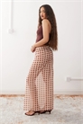 Прозрачная юбка макси с размытым клетчатым принтом от Surina артикул 146143377