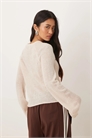 Свитер из легкого трикотажа с отворотом по краю от Kaleo артикул 154051902