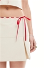 Мини-юбка с ленточным украшением co-ord артикул 133919605