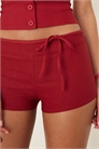 Шорты с заниженной талией и ремнем артикул 148028310