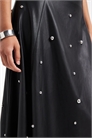 Макси-юбка из искусственной кожи с заклепками артикул 148512366