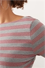 Топ с полосками и V-образным вырезом артикул 151704595