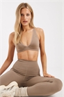 Спортивный бюстгальтер из трикотажа с легкой поддержкой артикул 155131349