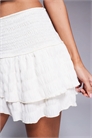 Эксклюзивная мини-юбка Rara с сборками на талии и текстурированным воланом по низу co-ord артикул 140075389