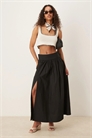 Макси-юбка из поплина с разрезом в виде воздушного шара артикул 147471322
