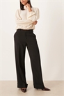 Брюки с завышенной талией и широкими брючинами артикул 151999856