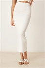 Макси-юбка из трикотажа Soft Touch с боковыми рюшами артикул 142879225